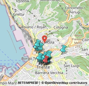 Mappa 34134 Trieste TS, Italia (0.8335)