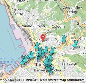 Mappa 34134 Trieste TS, Italia (1.0755)