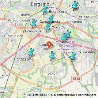Mappa Via Cremasca, 24052 Azzano San Paolo BG, Italia (2.26091)