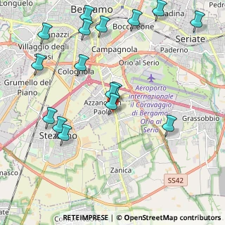 Mappa Via Cremasca, 24052 Azzano San Paolo BG, Italia (2.47688)