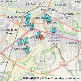 Mappa Via Cremasca, 24052 Azzano San Paolo BG, Italia (1.83091)