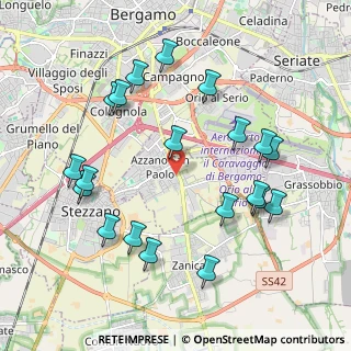 Mappa Via Cremasca, 24052 Azzano San Paolo BG, Italia (2.156)
