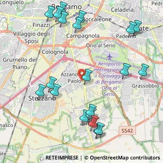 Mappa Via Cremasca, 24052 Azzano San Paolo BG, Italia (2.6515)