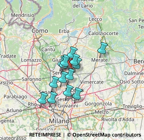 Mappa Via IV Novembre, 20847 Albiate MB, Italia (9.17143)