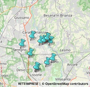 Mappa Via IV Novembre, 20847 Albiate MB, Italia (2.61083)