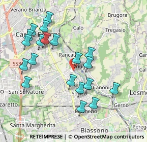 Mappa Via IV Novembre, 20847 Albiate MB, Italia (2.001)