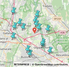 Mappa Via Canova, 21054 Fagnano Olona VA, Italia (3.76867)