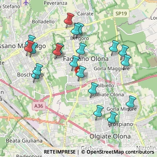 Mappa Via Canova, 21054 Fagnano Olona VA, Italia (2.1675)