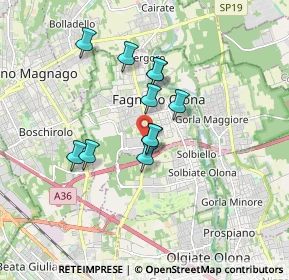 Mappa Via Canova, 21054 Fagnano Olona VA, Italia (1.32636)