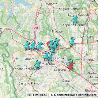 Mappa Via Canova, 21054 Fagnano Olona VA, Italia (5.91)