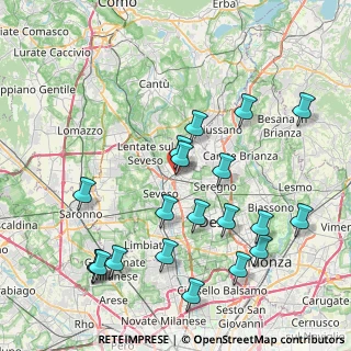 Mappa Viale Cipressi, 20821 Meda MB, Italia (9.0325)