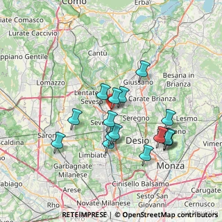Mappa Via dei Cipressi, 20821 Meda MB, Italia (6.68563)