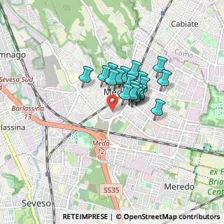 Mappa Via dei Cipressi, 20821 Meda MB, Italia (0.541)