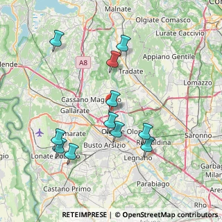 Mappa Via Nobile, 21054 Fagnano Olona VA, Italia (7.66818)