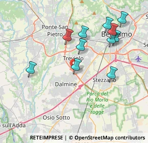 Mappa Via delle Noci, 24044 Dalmine BG, Italia (3.90455)