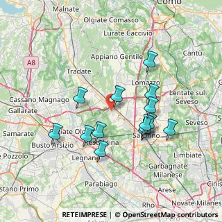 Mappa Via Don Pietro Erba, 21040 Cislago VA, Italia (6.62071)
