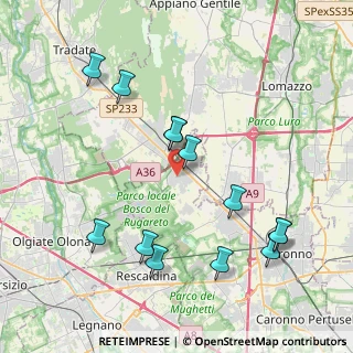 Mappa Via Don Pietro Erba, 21040 Cislago VA, Italia (4.29231)
