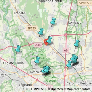 Mappa Via Don Pietro Erba, 21040 Cislago VA, Italia (5.126)