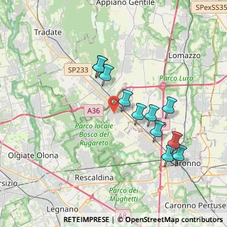 Mappa Via Don Pietro Erba, 21040 Cislago VA, Italia (3.46818)