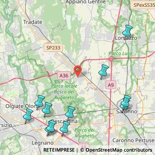Mappa Via Don Pietro Erba, 21040 Cislago VA, Italia (6.11)