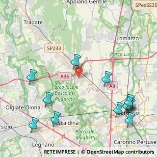 Mappa Via Don Pietro Erba, 21040 Cislago VA, Italia (5.66615)