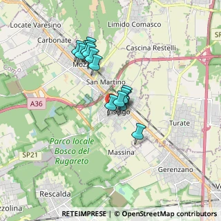 Mappa Via Don Pietro Erba, 21040 Cislago VA, Italia (1.328)