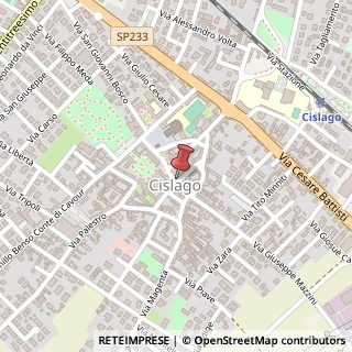 Mappa Piazza Castelbarco, 105, 21040 Cislago, Varese (Lombardia)