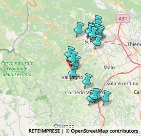 Mappa Vicolo Paoli, 36078 Valdagno VI, Italia (6.785)