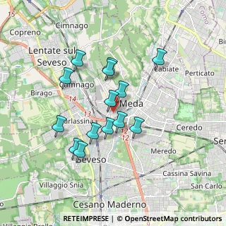 Mappa Via Martesana, 20821 Meda MB, Italia (1.51857)