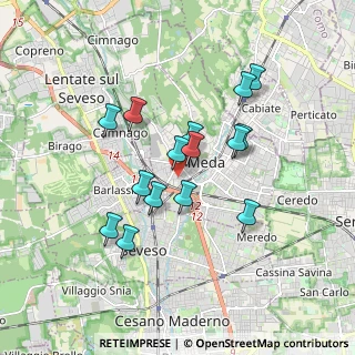 Mappa Via Martesana, 20821 Meda MB, Italia (1.49733)