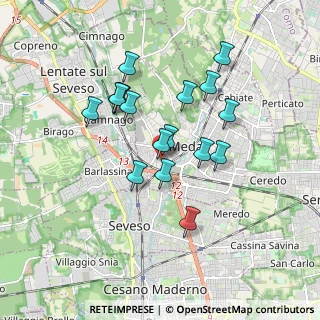 Mappa Via Martesana, 20821 Meda MB, Italia (1.51647)