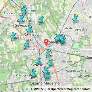 Mappa Via Martesana, 20821 Meda MB, Italia (2.435)
