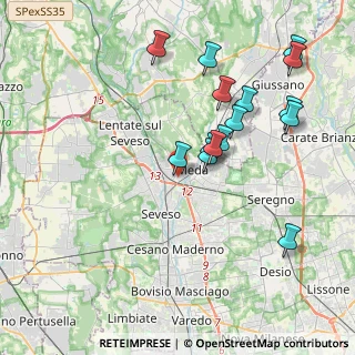 Mappa Via Martesana, 20821 Meda MB, Italia (4.01467)