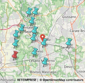 Mappa Via Martesana, 20821 Meda MB, Italia (4.00154)