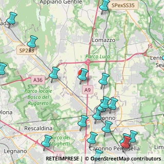 Mappa Via Silvio Pellico, 22078 Turate CO, Italia (6.1735)