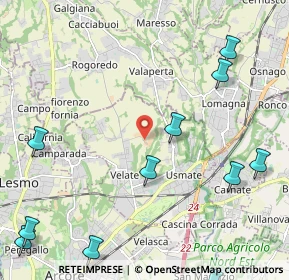 Mappa Via Corte Sant'Anna, 20865 Usmate Velate MB, Italia (3.01636)
