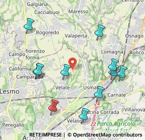 Mappa Via Corte Sant'Anna, 20865 Usmate Velate MB, Italia (2.22)