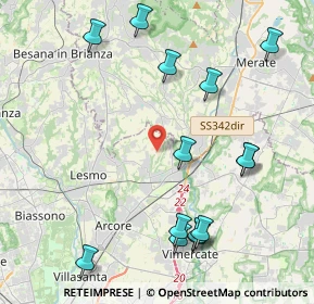 Mappa Via Corte Sant'Anna, 20865 Usmate Velate MB, Italia (4.87857)
