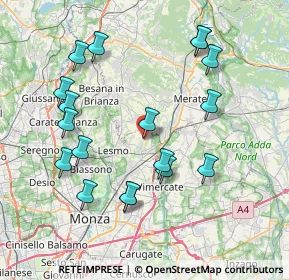 Mappa Via Corte Sant'Anna, 20865 Usmate Velate MB, Italia (8.14778)