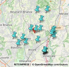 Mappa Via Cappelletta, 20857 Camparada MB, Italia (3.7485)