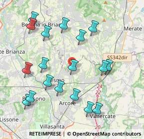 Mappa Via Cappelletta, 20857 Camparada MB, Italia (4.34111)