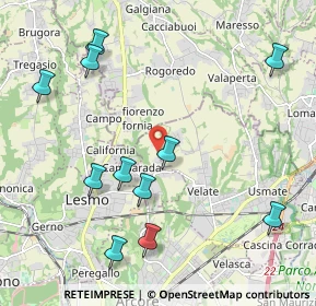 Mappa Via Cappelletta, 20857 Camparada MB, Italia (2.36727)