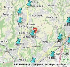 Mappa Via Cappelletta, 20857 Camparada MB, Italia (3.03643)