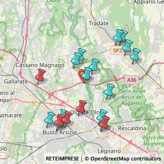 Mappa Via Adige, 21054 Fagnano Olona VA, Italia (4.3335)