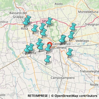 Mappa Via Monte Piana, 35018 San Martino di Lupari PD, Italia (6.63118)