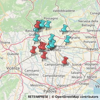 Mappa Via Monte Piana, 35018 San Martino di Lupari PD, Italia (10.4185)