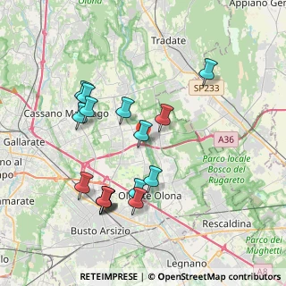 Mappa Via Indipendenza, 21058 Solbiate Olona VA, Italia (3.80938)