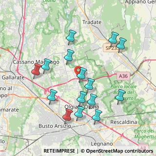 Mappa Via Indipendenza, 21058 Solbiate Olona VA, Italia (3.914)