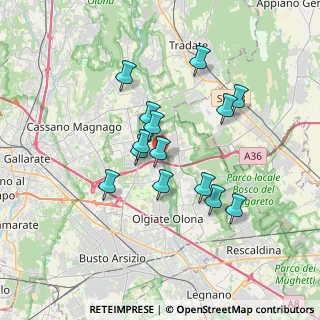 Mappa Via Indipendenza, 21058 Solbiate Olona VA, Italia (2.95357)
