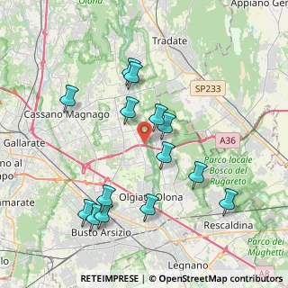 Mappa Via Indipendenza, 21058 Solbiate Olona VA, Italia (3.95714)